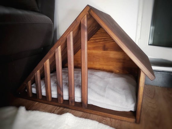 Solid Wood Dog Bed Modern Dog House Indoor Dog Bed House Dog Furniture Cat House Cat Sofa Tent Cot Wood Dog Bed Cat House Pet Furniture