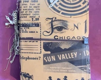 Vintage Office/Notebook/Men’s Keepsake Junk Journal