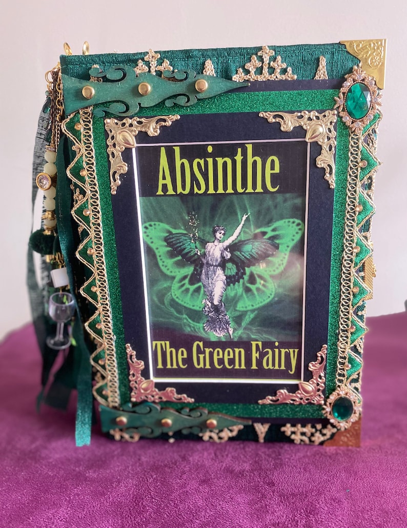 Absinthe The Green Fairy Keepsake Junk Journal zdjęcie 1
