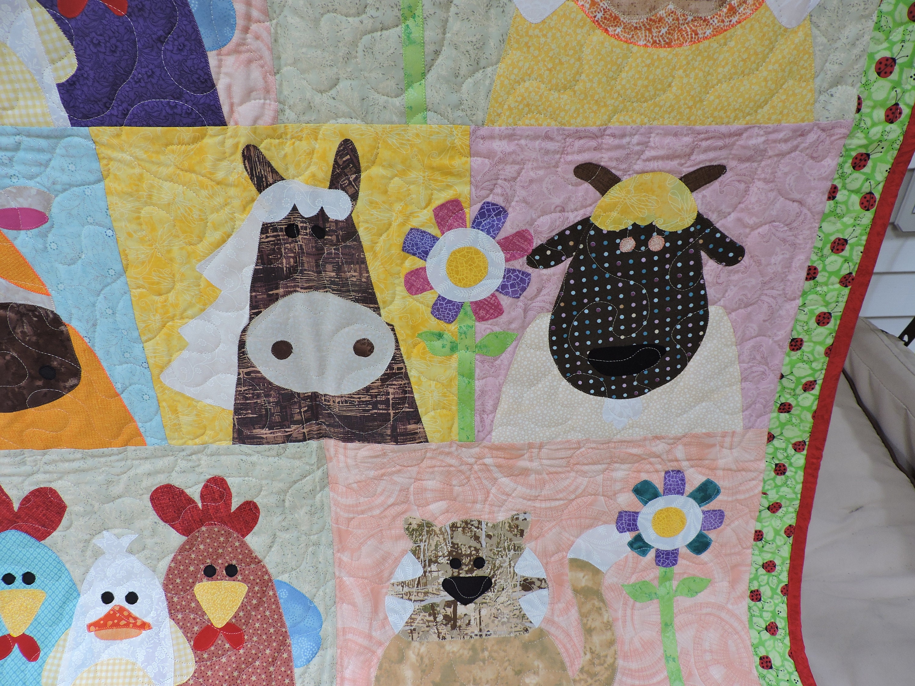 Farm Hands PREMIUM Baby Quilt Farm Animals Nursery Quilt Etsy