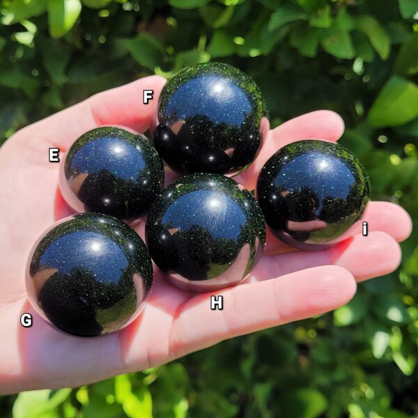 Green Sandstone Spheres to Choose From, with FREE SHIPPING, Green Goldstone