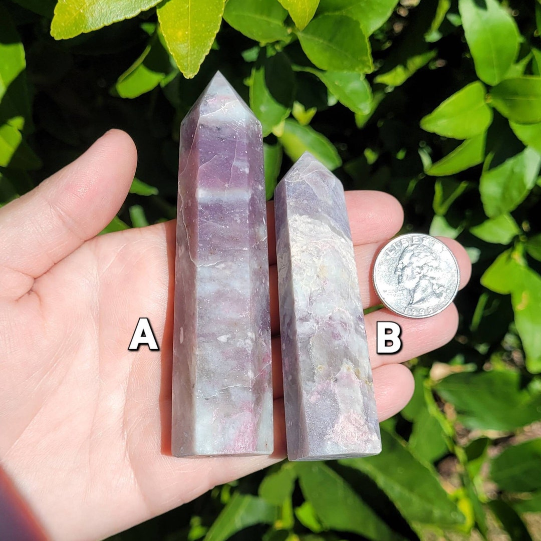 Plum Tourmaline Towers to Choose From, With FREE SHIPPING, Pink