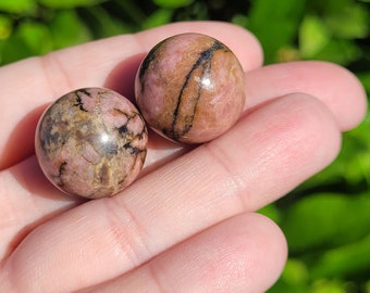 Rhodonite Mini Crystal Sphere, 20mm