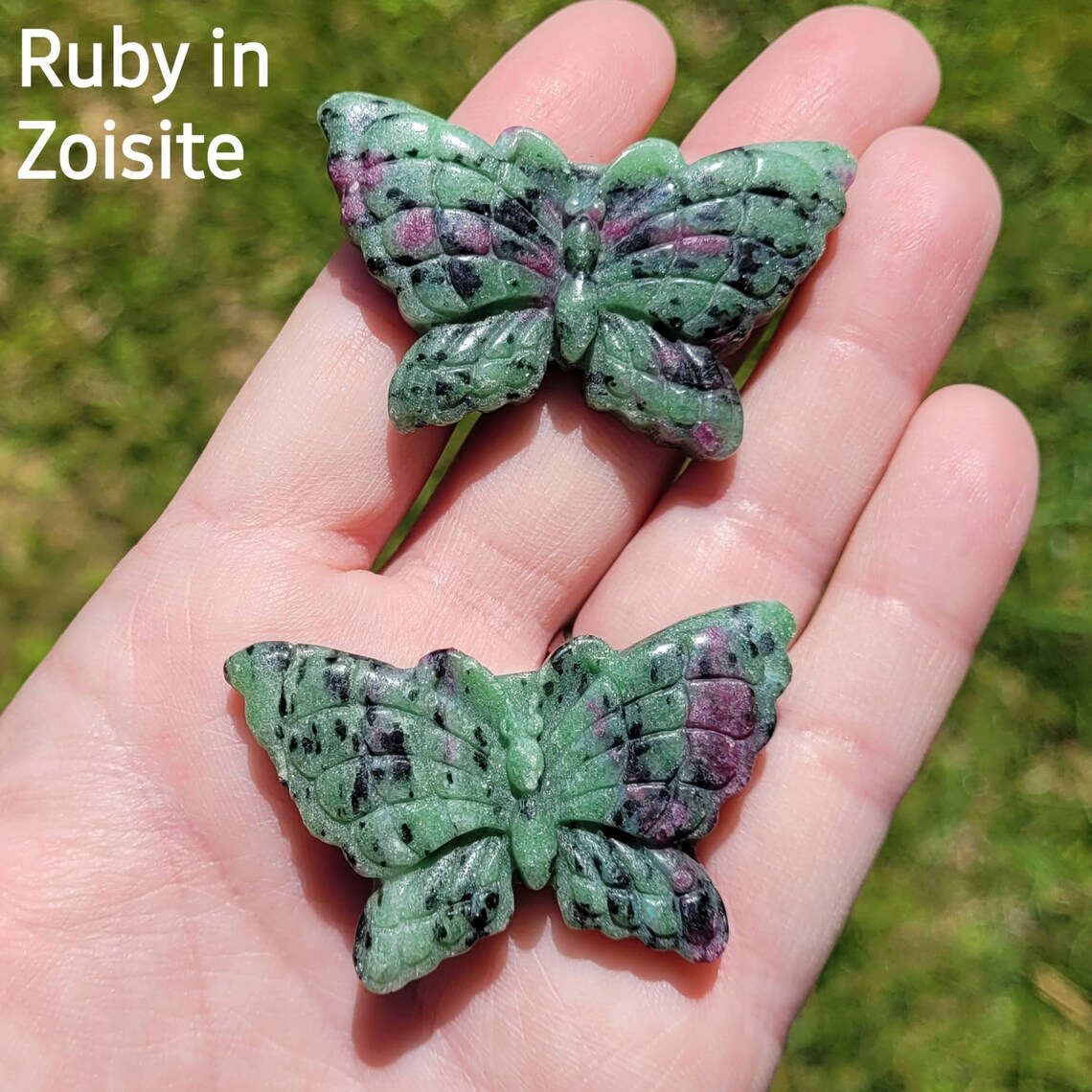 Butterfly Carving Crystals Lepidolite Rhodonite Ruby in Etsy
