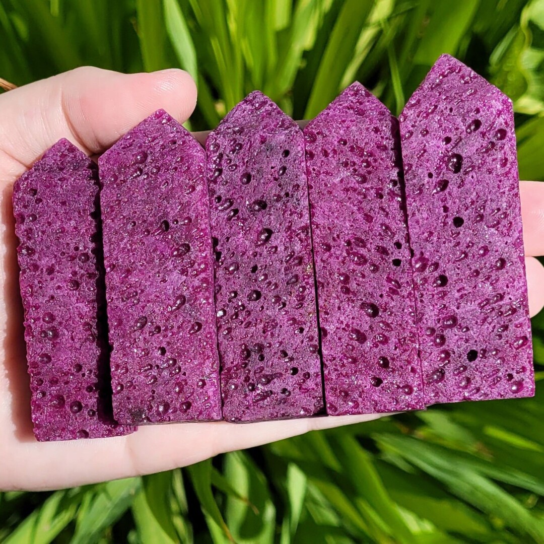 Ruby Crystal Towers to Choose From UV Reactive Etsy