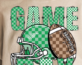 Football Checkered Png, Football Tee Png, Football Helmet Game Day Png, Preppy Football Game Day Png, Football Sublimation Png, Game Day Png
