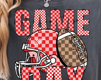 Football Checkered Png, Football Tee Png, Football Helmet Game Day Png, Preppy Football Game Day Png, Football Sublimation Png, Game Day Png