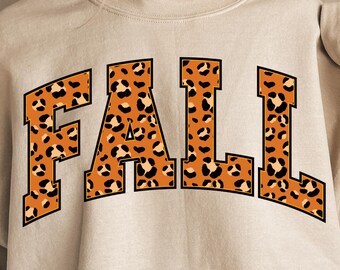 Fall Png, Leopard Fall Png, Cheetah Png, Fall Leopard Png, Pumpkin Season Png, Preppy Fall Png, Trendy Fall Png, Fall Shirt Sublimation Png