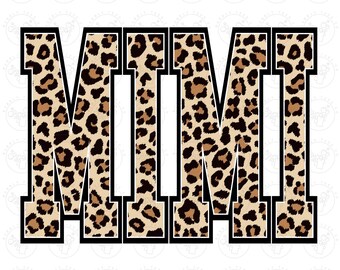 Mimi Leopard Digital Download, Grandma Leopard Png, Mimi Sublimation, Varsity Mimi Png, Mimi Leopard Digital Design, Shirt Design Png Mimi