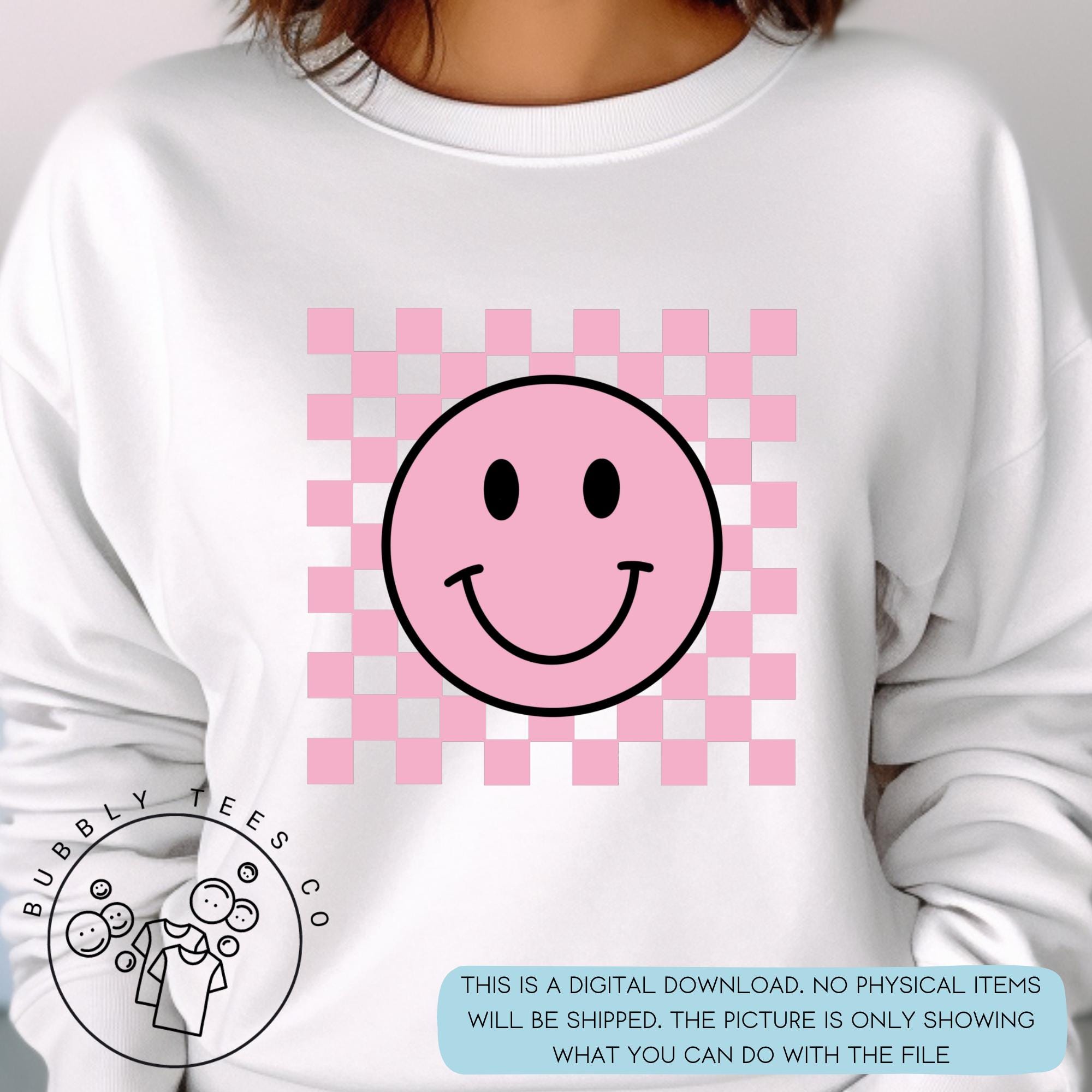 Smile Face Checkered Png, Smile Png, Trendy Smile Png, Checkered