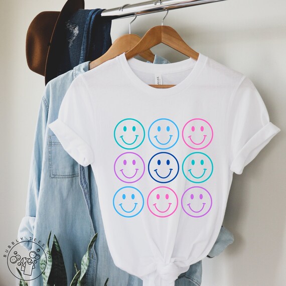 Smiley Face Shirt Smiley Face T-shirt Smiley Face Shirt - Etsy