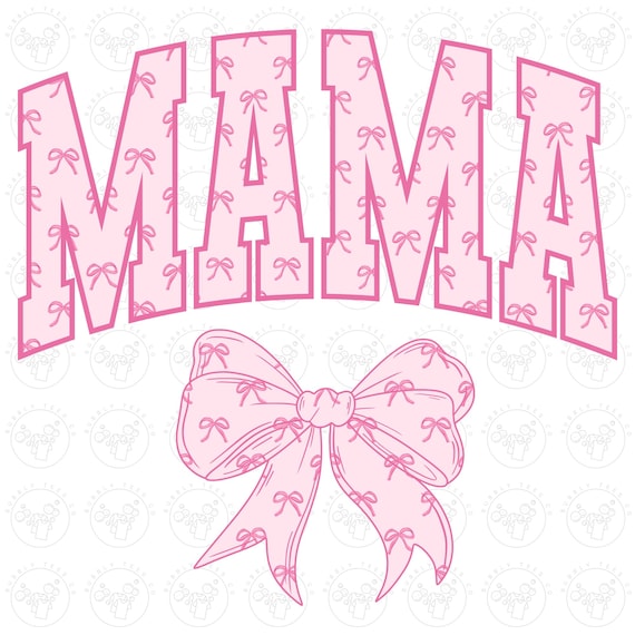 Mama Bows Png, Shirt for Mama, Pink Bow Png, Mom Tee Png, Retro Bow Shirt Png, Pink Bow Mama Shirt Png, Mom Shirt Png, Bow Mama Shirt Png