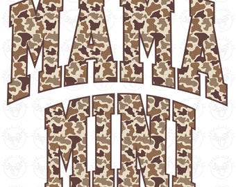 Mama Camo png, Mama Mini-shirt, Duck Camo png, Matching Mama Mini png, Retro Camo-shirt png, Camo Mama-shirt png, jachtseizoenshirt png