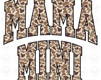 Mama Camo png, Mama Mini-shirt, Duck Camo png, Matching Mama Mini png, Retro Camo-shirt png, Camo Mama-shirt png, jachtseizoenshirt png