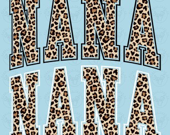 Descarga digital de Nana Leopard, Abuela Leopardo Png, Sublimación de Abuela, Nana Universitaria Png, Diseño de Nana Leopardo Descarga digital, Nana Png