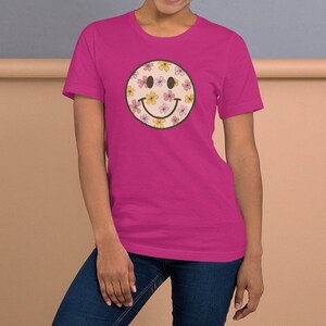 Smiley Flower Oversized Pullover