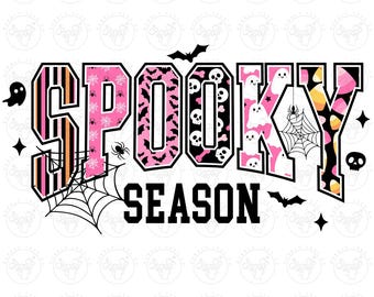 Spooky Season PNG: Halloween Sublimation Digital Download, Spooky Sublimation Png, Ghost Spooky Png, Retro Halloween Spooky Png, Fall Png