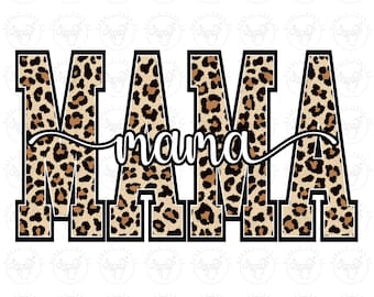 Mama Leopard Digital Download, Mama Leopard Png, Mama Sublimation, Varsity Mama Png, Mama Leopard Digital Design Png, Shirt Design Png Mama