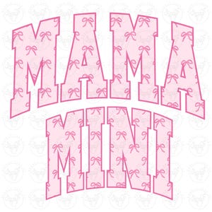 Mama Mini Matchande PNG, Rosett PNG, Mamma Rosett T-shirt PNG, Coquette Rosett PNG, Trendig Rosett T-shirt PNG, Skjortrosett PNG, Rosa Rosett PNG, Vårt-T-shirt Mama PNG