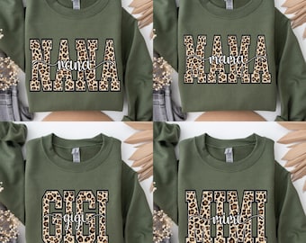 Nana Leopard Bundle Digital Download, Nana Gigi Mimi Mama Sublimation Png, Varsity Nana Png, Mama Leopard Shirt Design Png, Bundle Png Nana