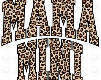 Mama Mini Matching Png, Leopard Png, Mom Shirt Png, Leopard Print, Trendy Leopard Shirt Png, Shirt Leopard Png, Matching Mama Mini Shirt Png