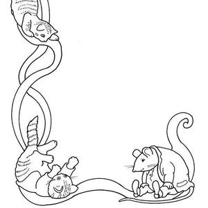 Klassisches Printable von Beatrix Potter! Dies ist Mr.Samuel Whiskers & Tom Kitten zum Ausmalen. Perfekt für Homeschooler oder Karten machen