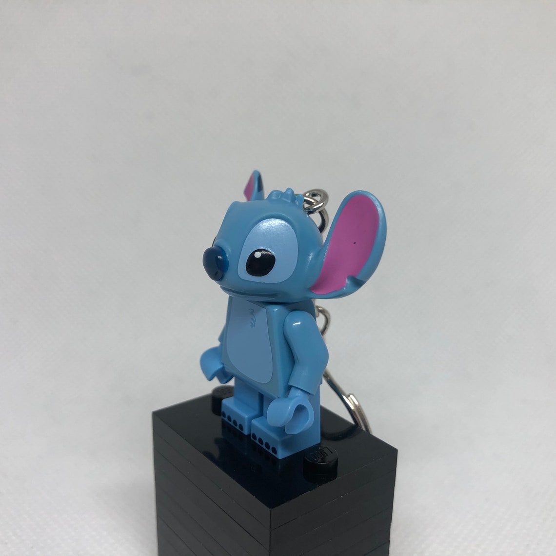 Stitch Disney LEGO Minifigure Keychain Etsy