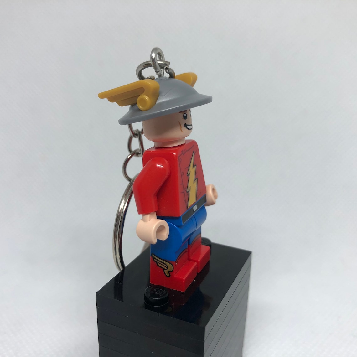 the flash lego keychain