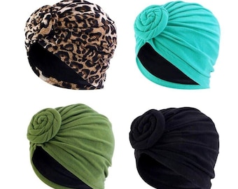 Turban Women Silk SATIN LINED Turban Pre-tied Turban Knot Chemo Head Wraps Wedding Headbands Scarf Bonnet Bandana Beanie Head Cover Hat Cap