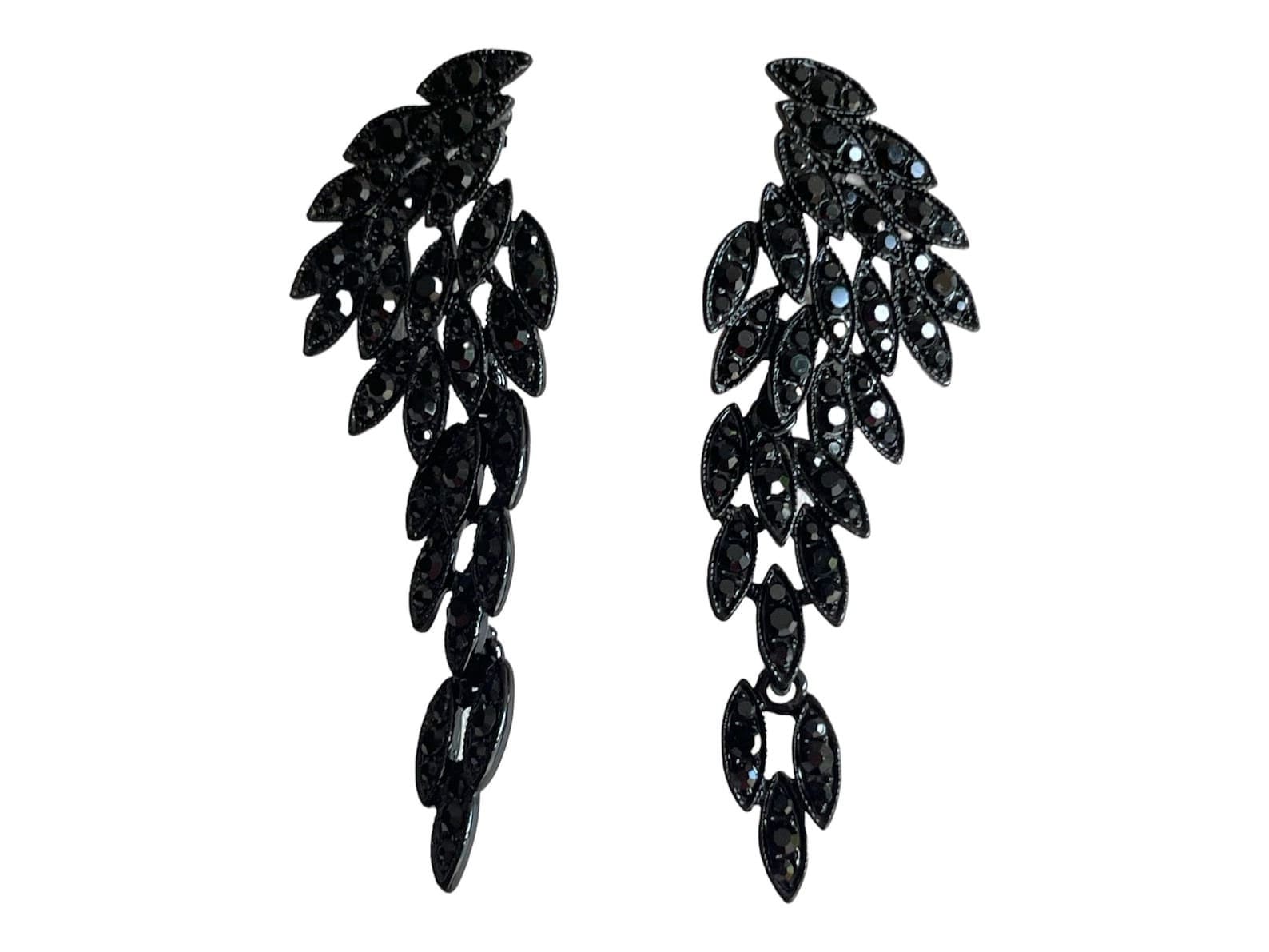 Dressy black earrings best sale