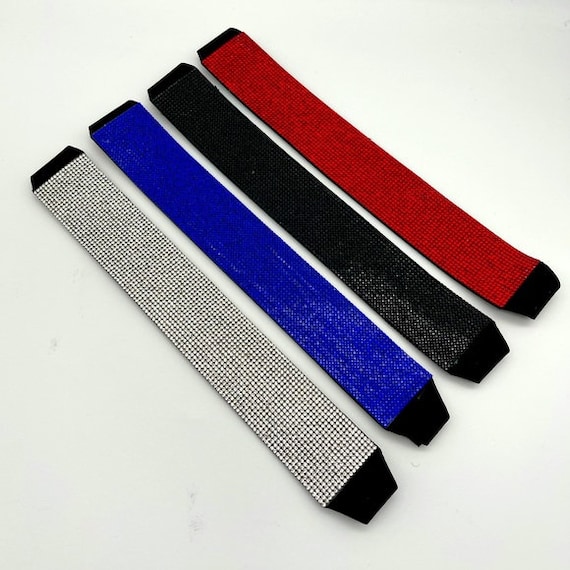 Strass-Stirnband Mit Blauen Kristallen - Schmales Haarband Für Partys, Hochzeiten & Täglichen Styling (ca. 1,7 Cm Breit)