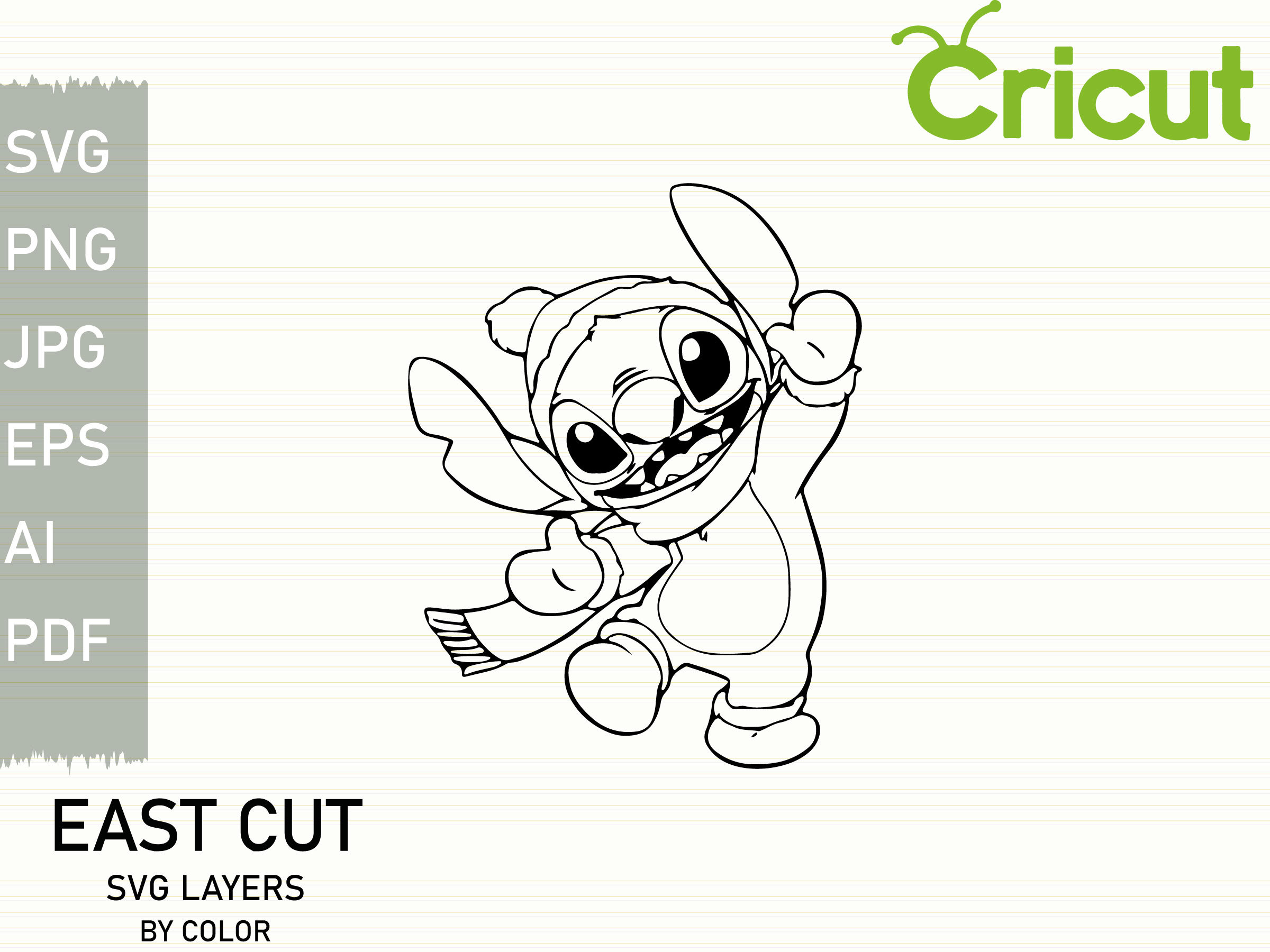 Download Layered SVG Stitch Christmas Lilo And Stitch SVG Cricut | Etsy