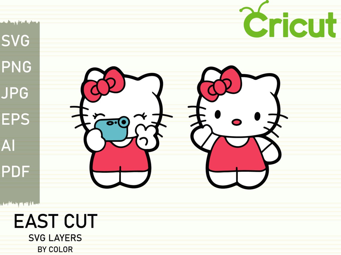 Layered Hello Kitty Svg