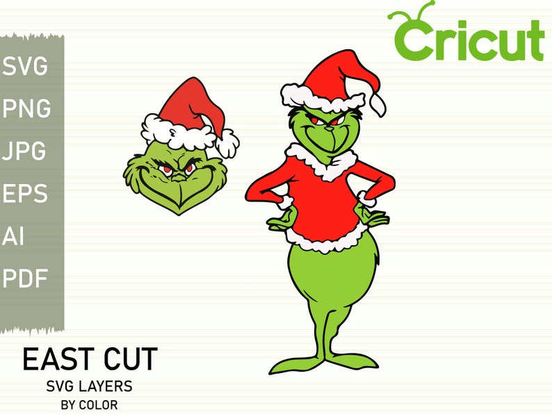 Layered SVG Grinch svg svg files for cricutCricut svg | Etsy