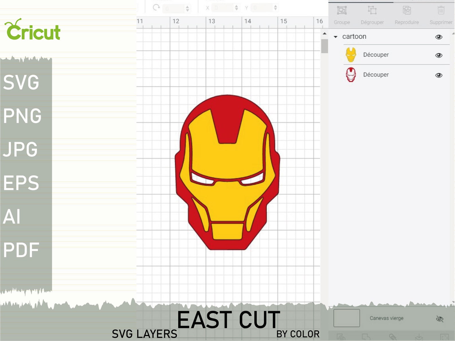 Baby ironman SVG Layered Cut File Easy Cut Cricut Avengers | Etsy