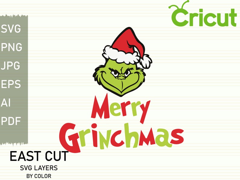 Download Layered SVG Grinch Merry Grinchmas svg svg files for | Etsy