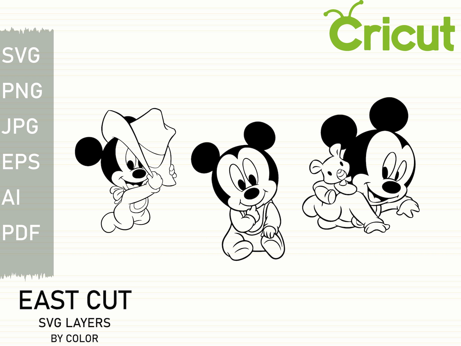 Baby mickey mouse svg svg files for cricutCricut svg Etsy