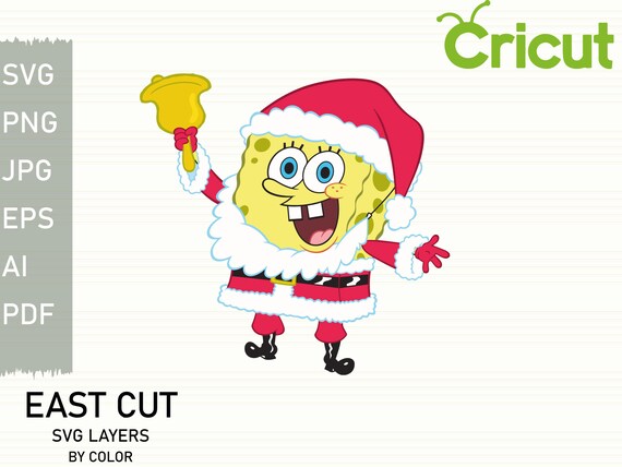 Download Spongebob Christmassvg Files For Cricutcricut Svg Etsy
