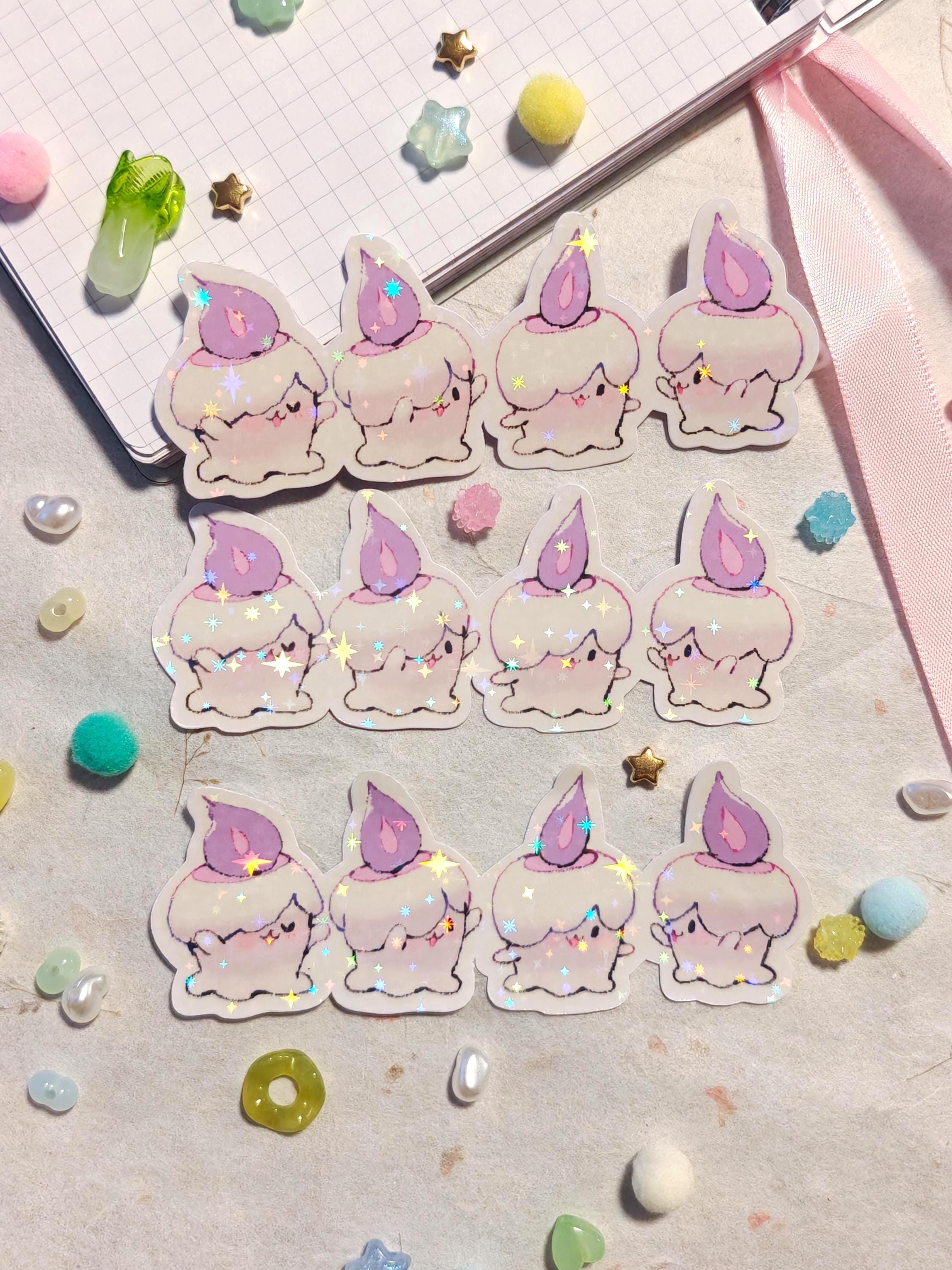 Holographic Pokemon Vinyl Sticker ~ Litwick - Etsy