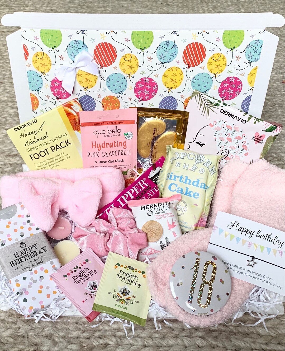 18th Birthday Pamper Hamper | 18th Birthday Gift Box | Hamper for 18th ...