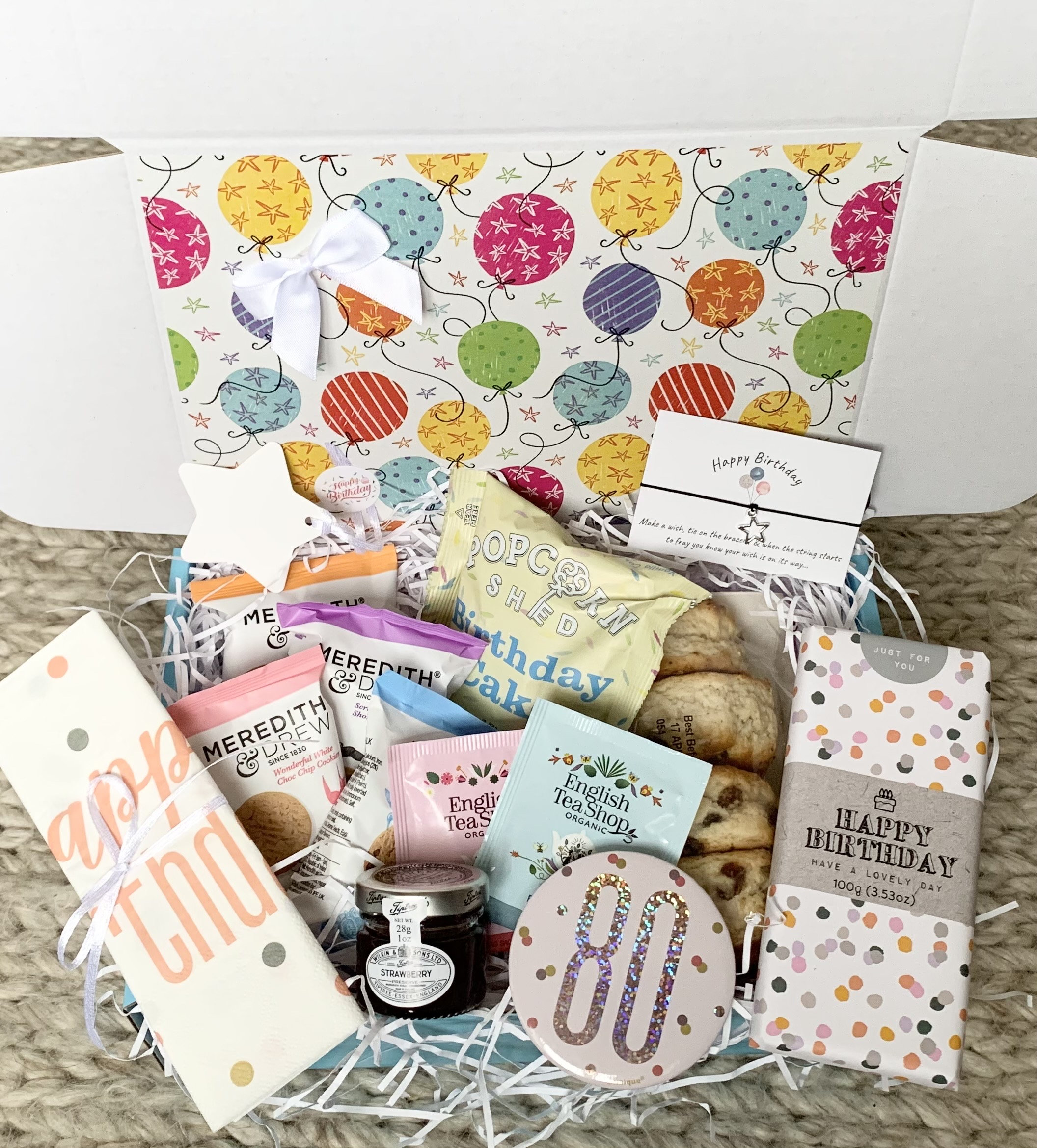 80th Birthday Basket UK