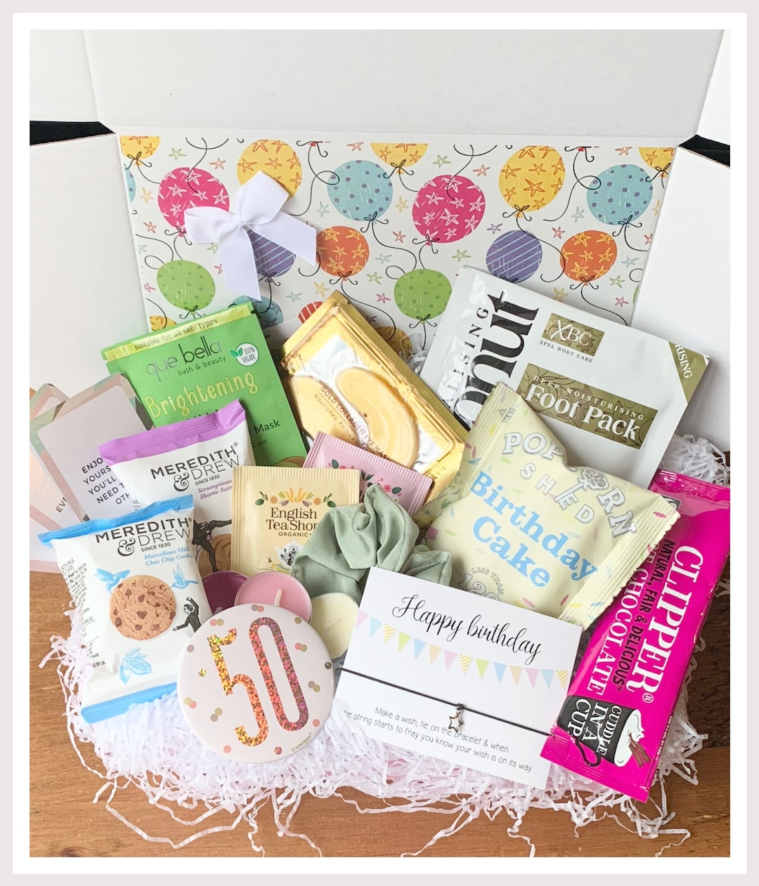 Ladies 50th Birthday Hamper for Her 50th Birthday Pamper Box Gift