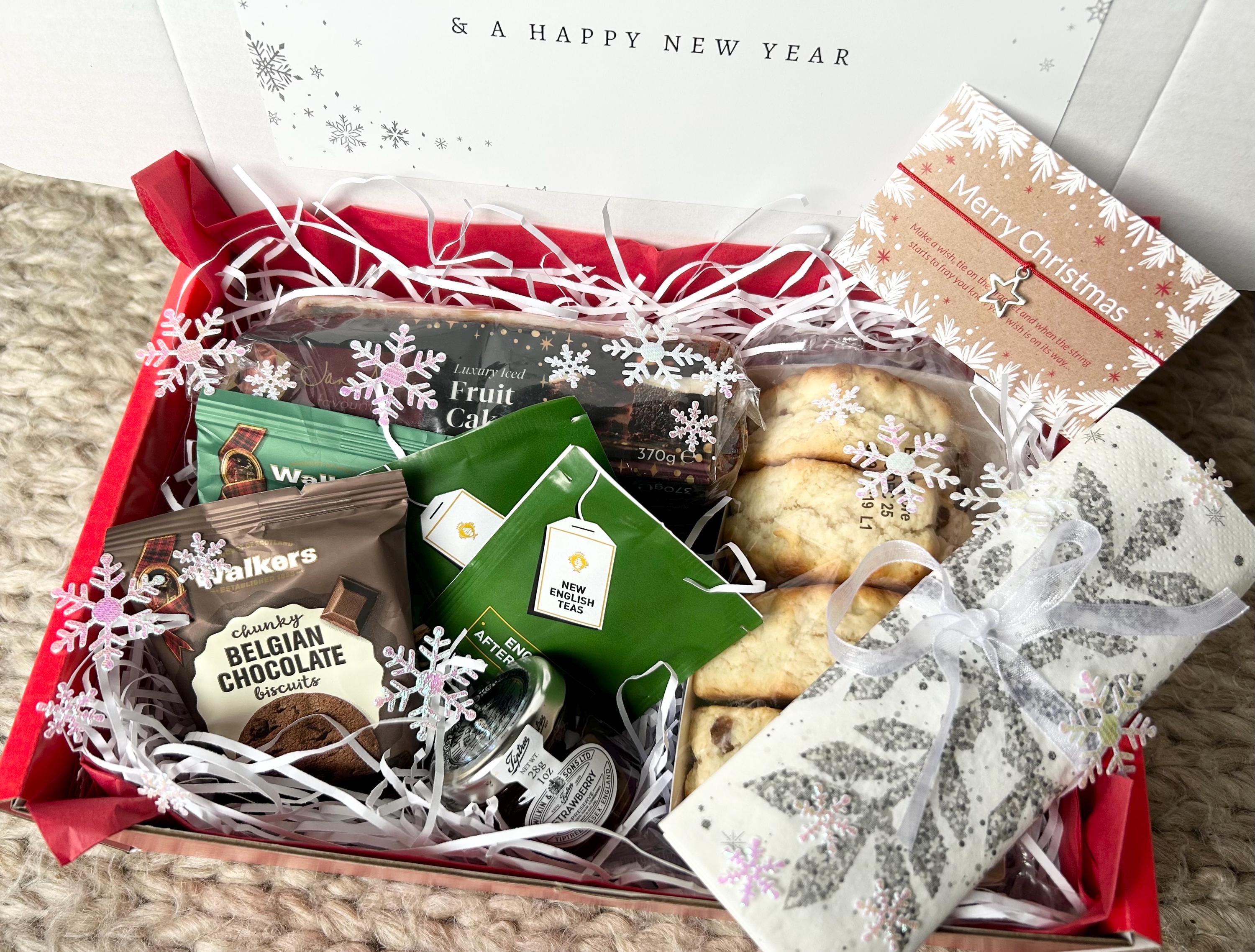 Christmas Afternoon Tea Hamper | Xmas Afternoon Tea Gift Box - Etsy UK