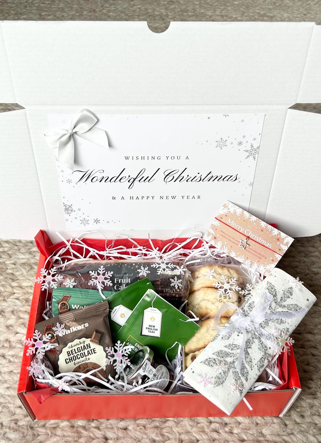 Christmas Afternoon Tea Hamper | Xmas Afternoon Tea Gift Box - Etsy UK