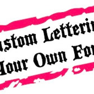 Custom Vinyl Lettering