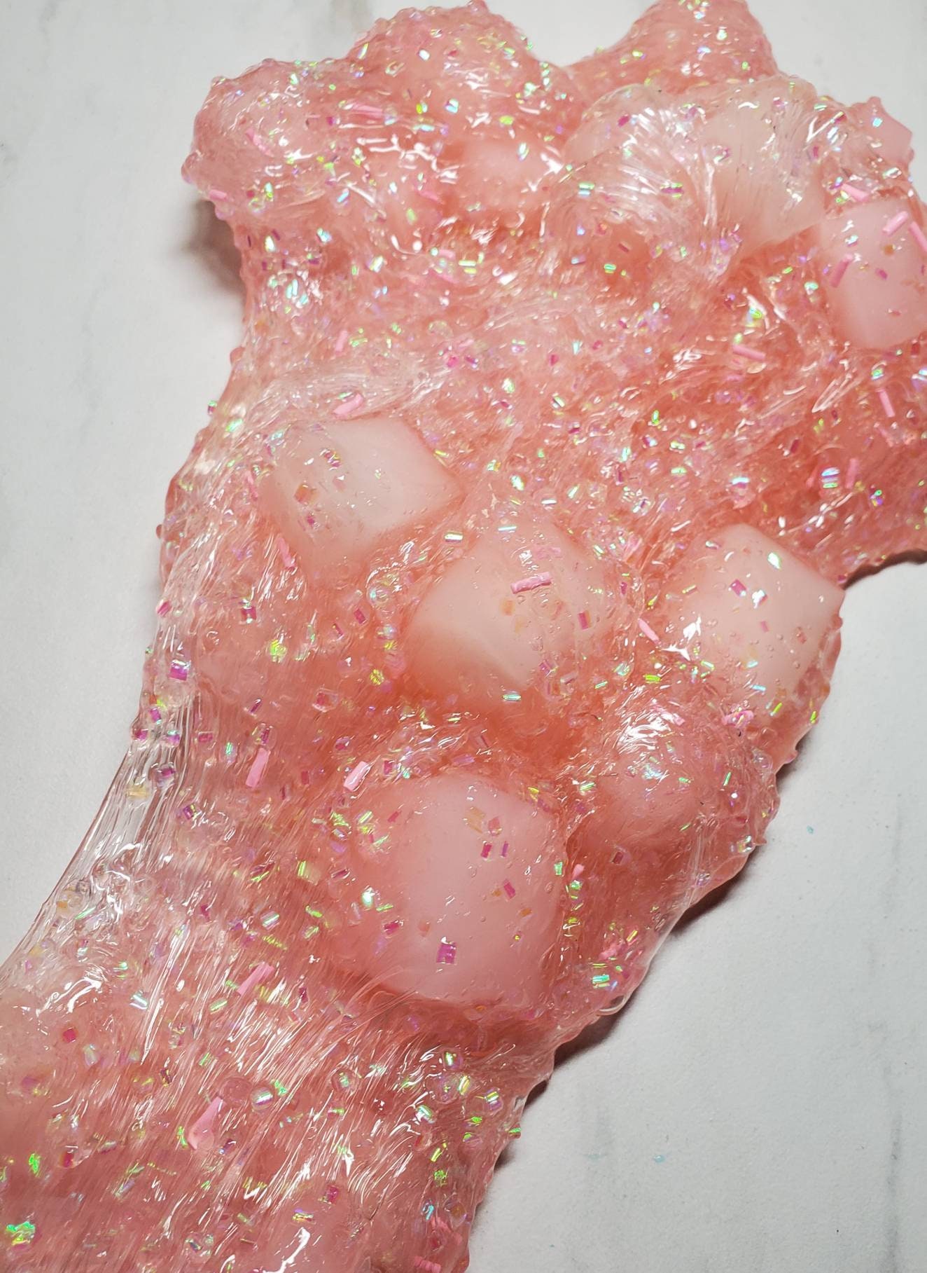 Jelly Cube and Bingsu Slime Pink lemonade FREE Extras Etsy