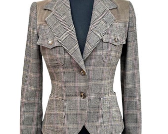 ジャケット Dolce&Gabbana Anthracite grey tweed double-breasted jacket Dolce & Gabbana Anthracite Grey Tweed Double-Breasted Jacket