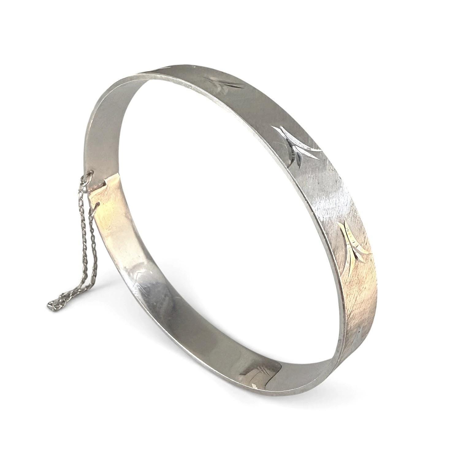70s Silver Bangles - Etsy UK