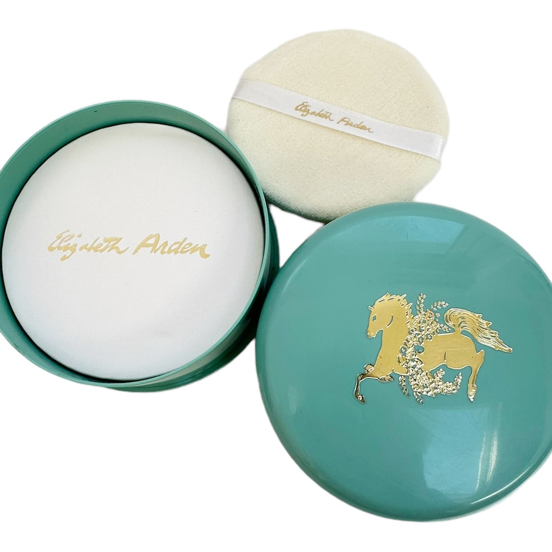 Vintage ELIZABETH ARDEN Blue Grass Perfumed Dusting Powder Etsy