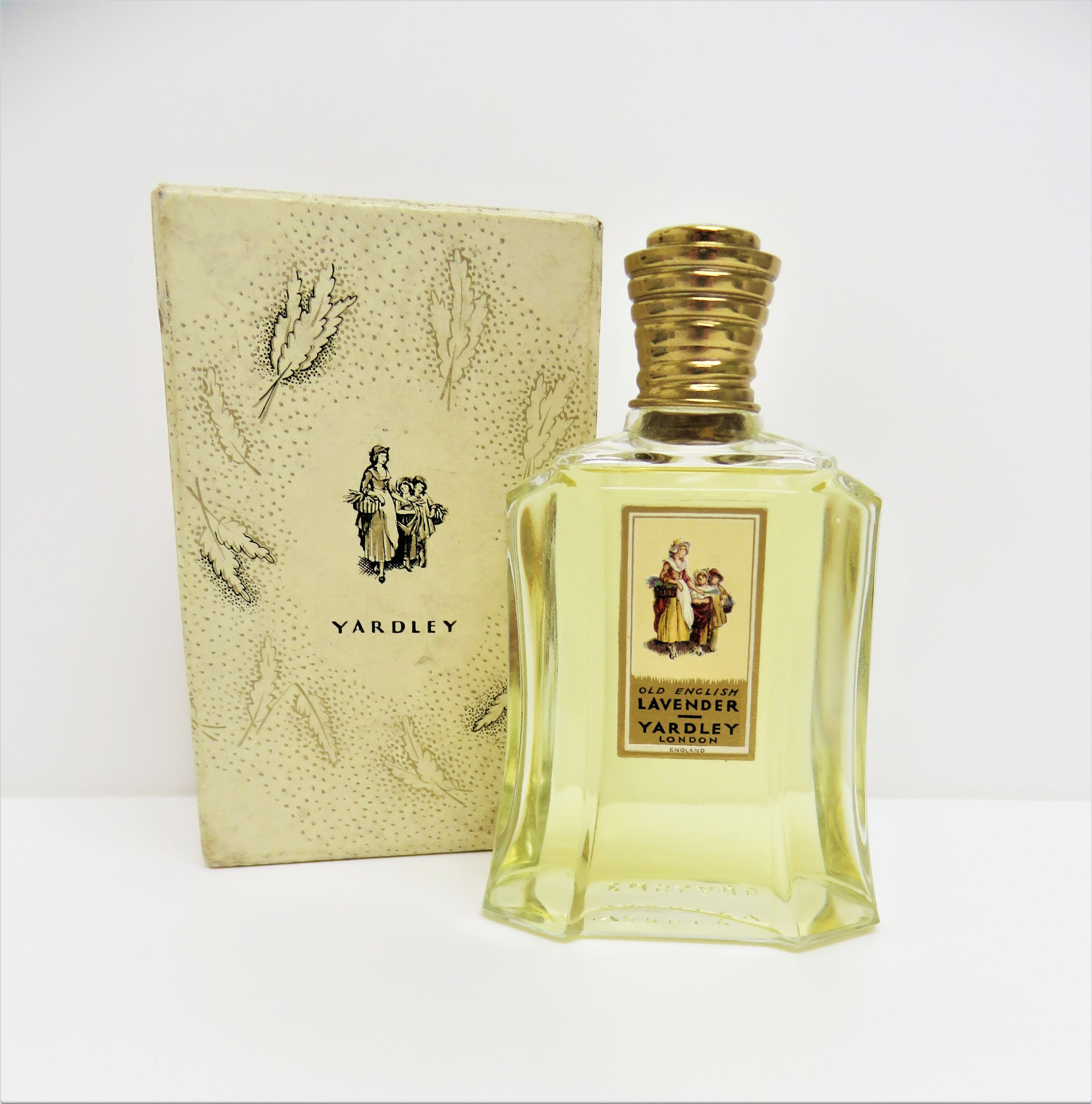 1940s Yardley Old English Lavender Cologne Full Bottle